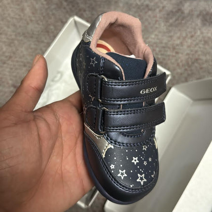 Geox Casual B461QB Shoes - Navy/Dk Silver