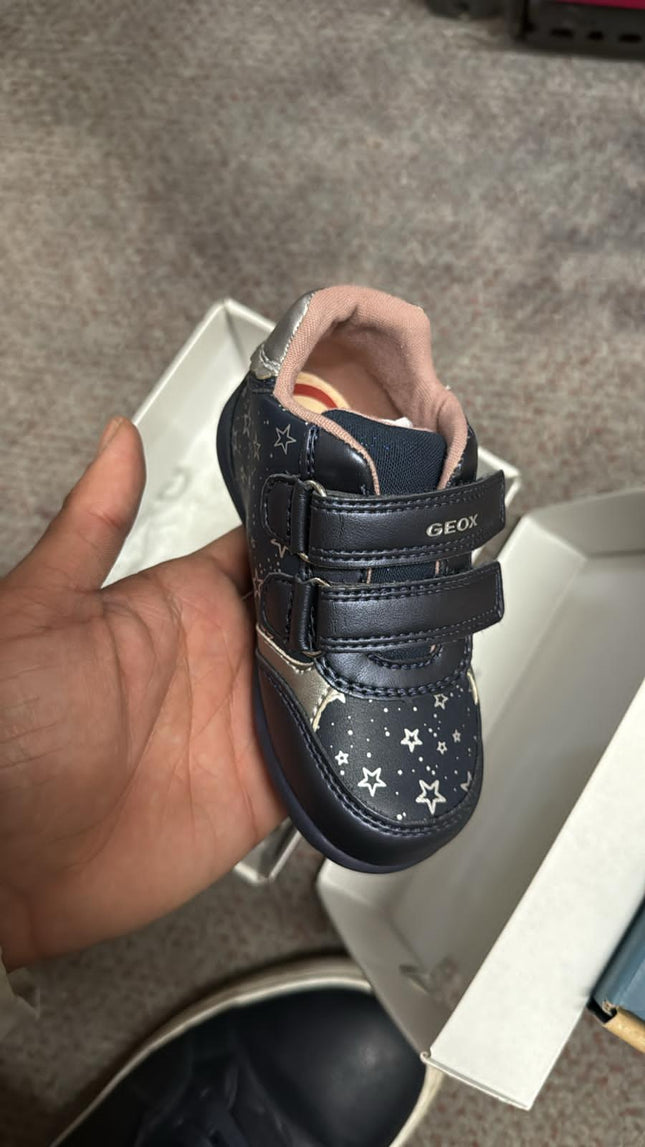 Geox Casual B461QB Shoes - Navy/Dk Silver