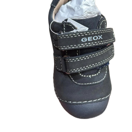 Geox B Tutim B.A Nubuck Leather First Shoes – Navy