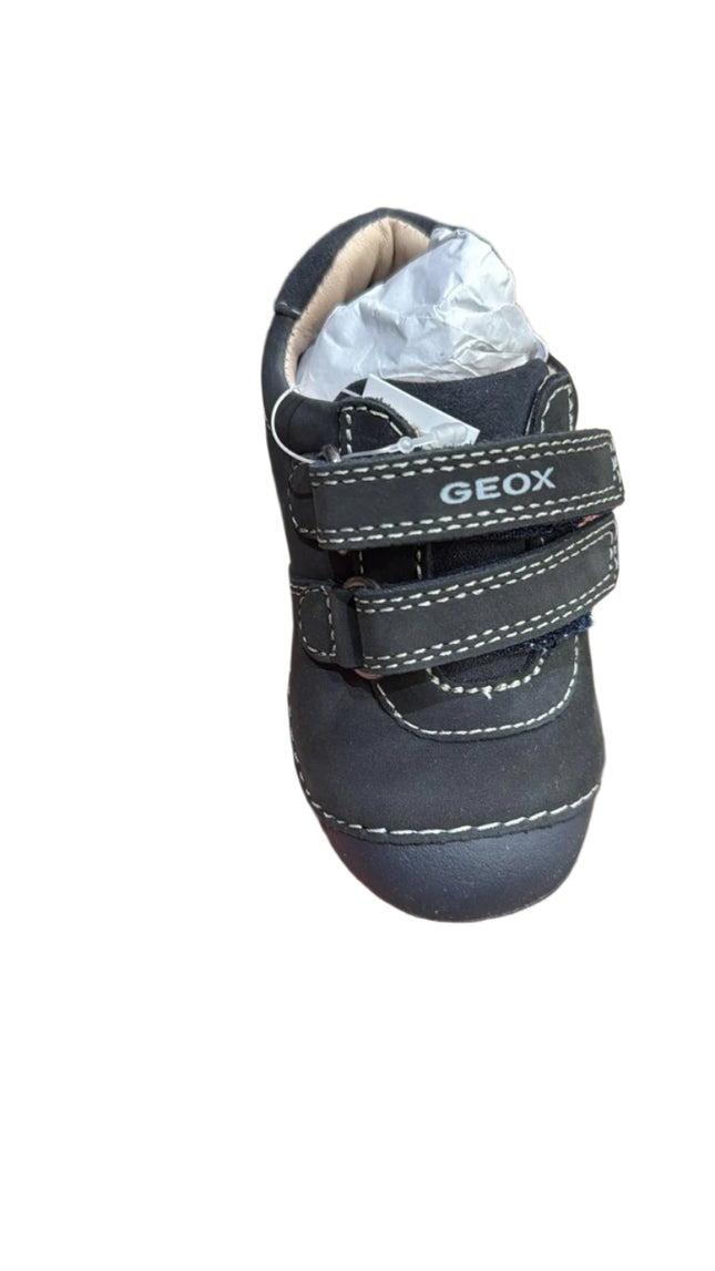 Geox B Tutim B.A Nubuck Leather First Shoes – Navy