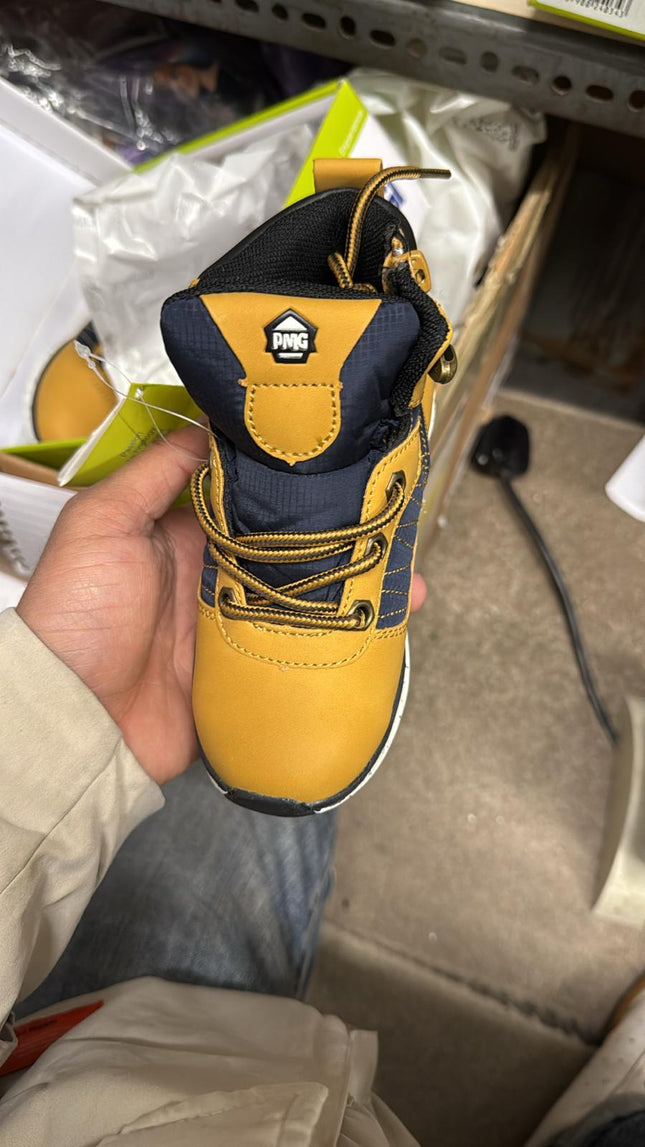 Primigi Boys Nabuk and Technical Fabric Trainers – Yellow