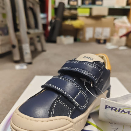 Primigi Boys’ Gen Blue Nappa Soft Oceano Leather Kids Shoes - Blue