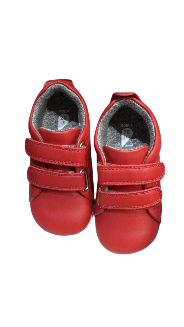 Bobux Step-Up Grass Court Leather Shoes – Red