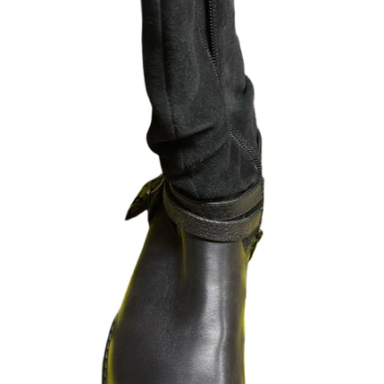 Lurchi Lia-Tex Suede and Nappa Leather Boots – Black