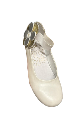 Umi Girls’ Panache Leather Kids Shoes - White