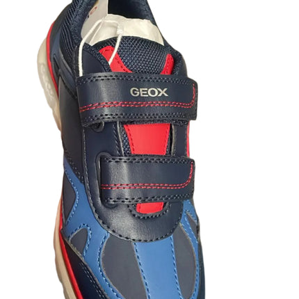 Geox Boy' Sneakers J Pavel Kids Shoe - Navy/Red