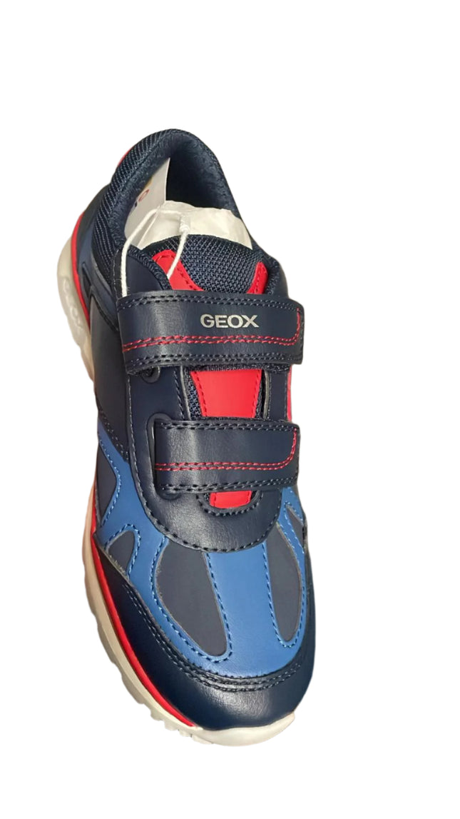 Geox Boy' Sneakers J Pavel Kids Shoe - Navy/Red