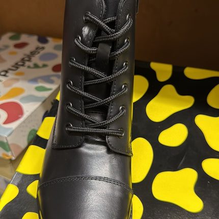 Hush Puppies Kids Lauren Junior School Shoes – Black