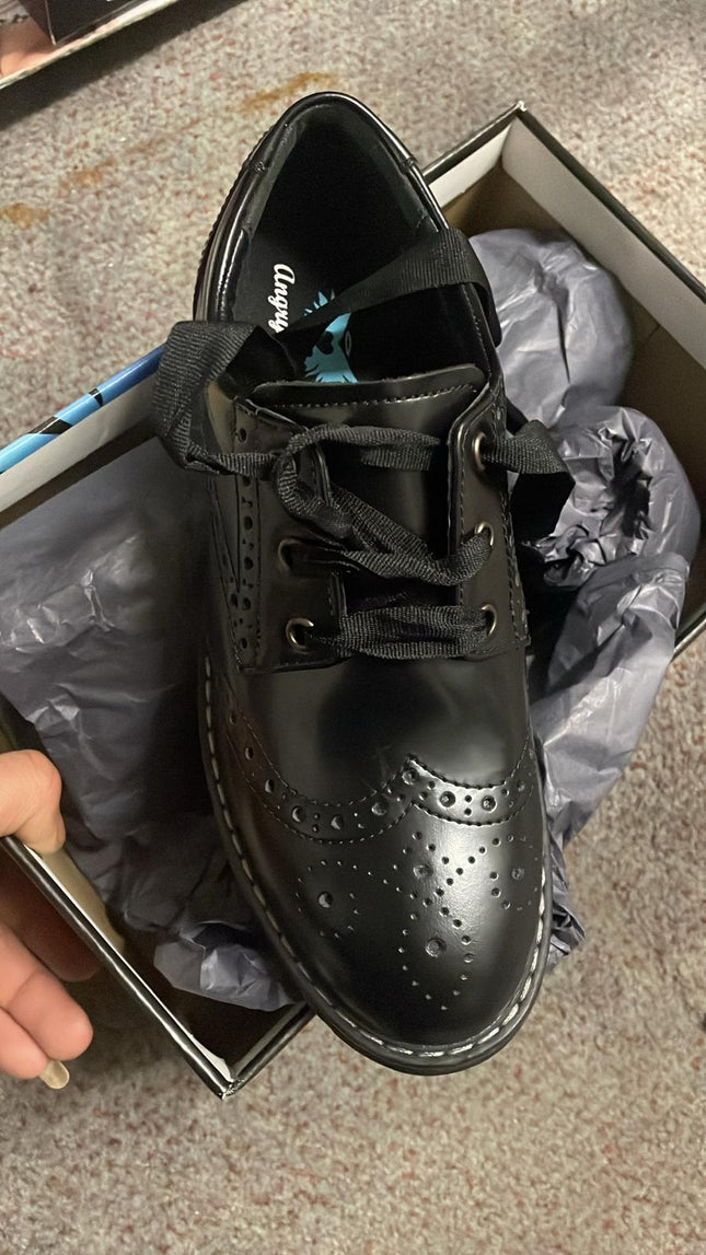 Angry Angels Impulsive 3505_7 Leather Shoes – Black