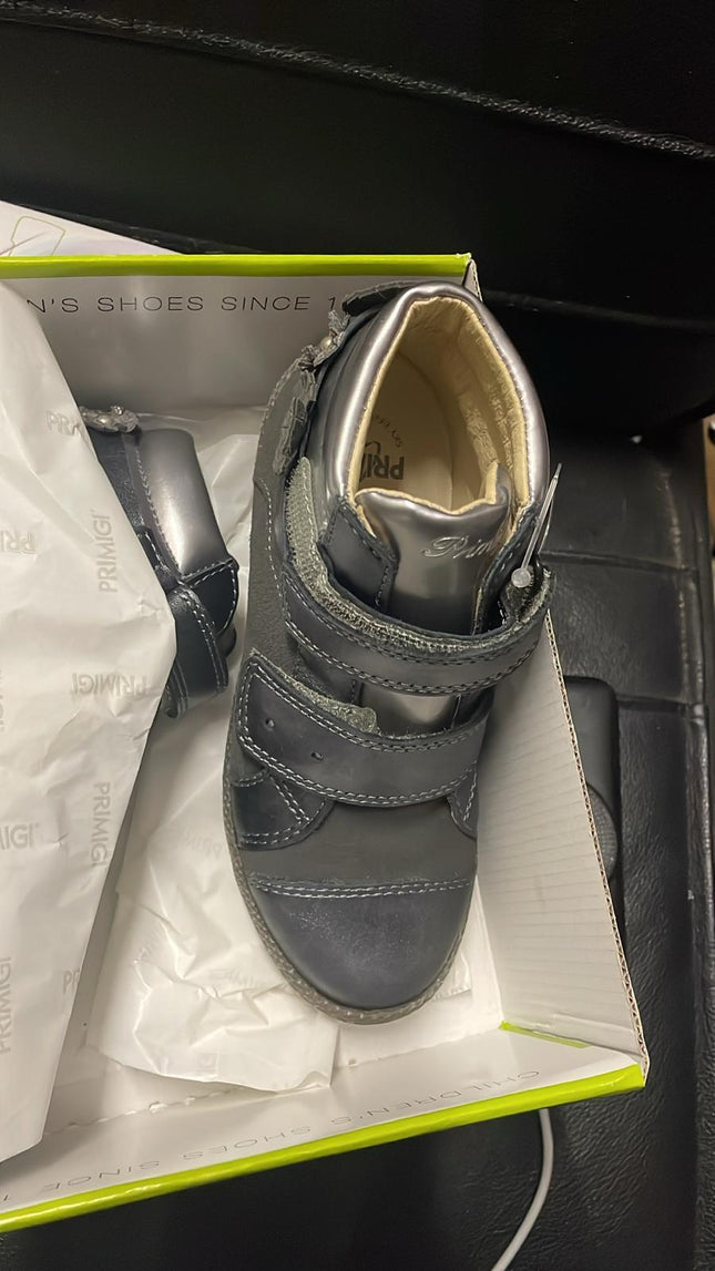 Primigi Leather Suede Shoes – Pearl Grey