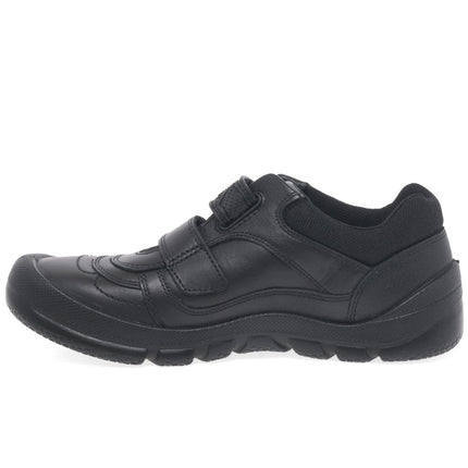 Start-Rite G Boy's Rhino Warrior Black Leather Shoes L - Black