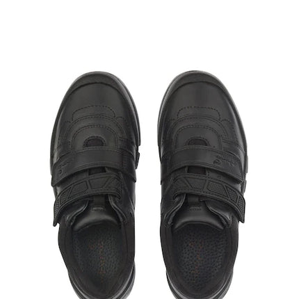 Start-Rite G Boy's Rhino Warrior Black Leather Shoes L - Black
