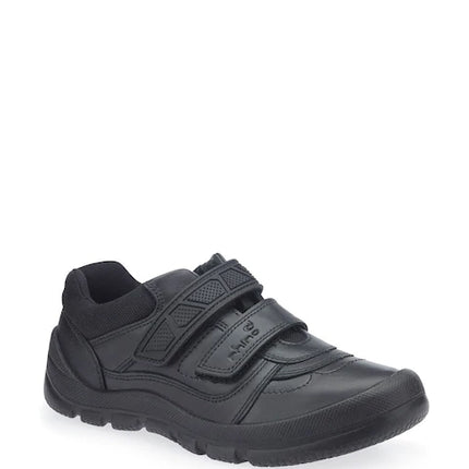 Start-Rite G Boy's Rhino Warrior Black Leather Shoes L - Black