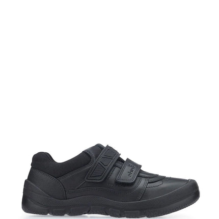 Start-Rite G Boy's Rhino Warrior Black Leather Shoes L - Black