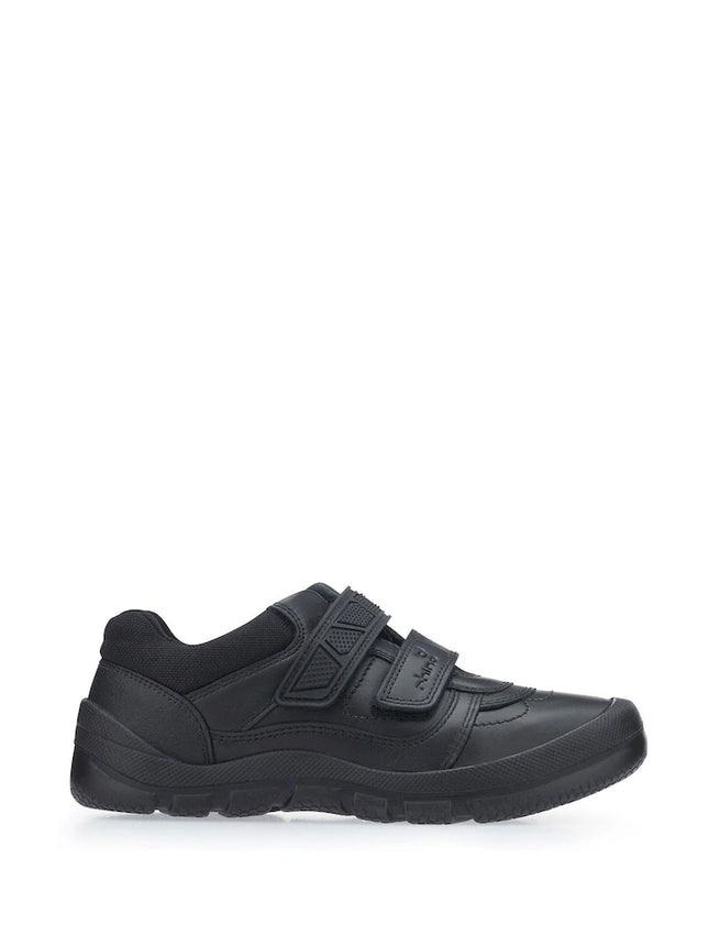 Start-Rite G Boy's Rhino Warrior Black Leather Shoes L - Black