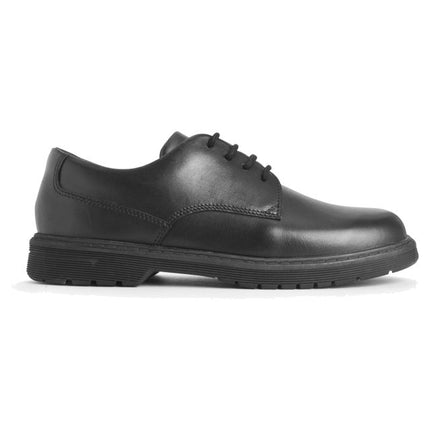 Start-Rite Boys's Glitch Black Leather Shoes L - Black