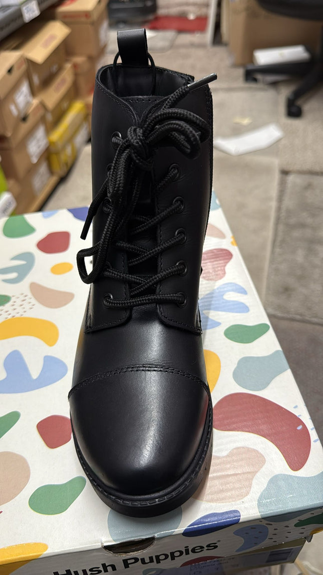 Hush Puppies Lauren Junior Shoes - Black