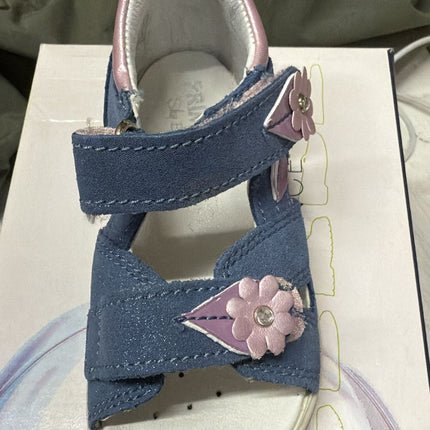 Primigi Suede and Smooth Leather Sandals – Light Blue