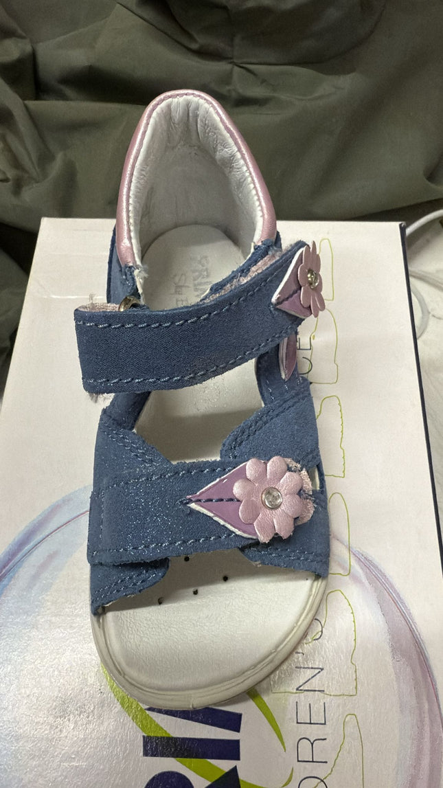 Primigi Suede and Smooth Leather Sandals – Light Blue