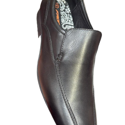 Front Belmont Boys’ Leather School Shoes – Black