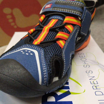 Primigi Nubuck Boys' Leather Shoes - Blue/Orange