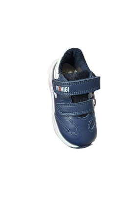 Primigi Nappa Leather Trainers – White/Navy