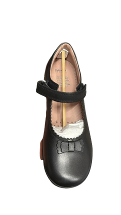 Geox Girls' Naimara Smooth Leather School Shoes – Black