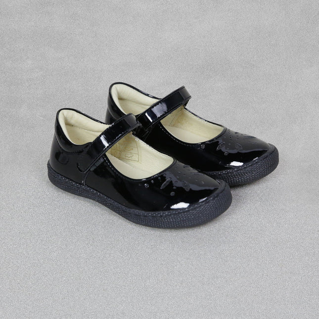 Primigi Girl's Sabbia Patent Leather Shoes - Black