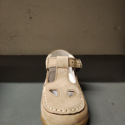Naturino Unisex Nubuck Leather First Walking Shoes – Sand