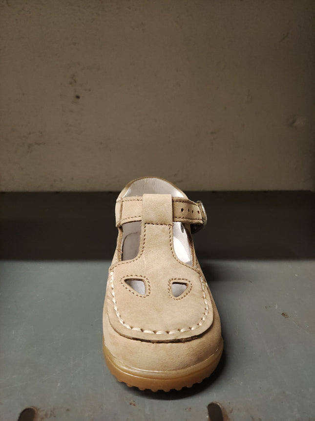 Naturino Unisex Nubuck Leather First Walking Shoes – Sand
