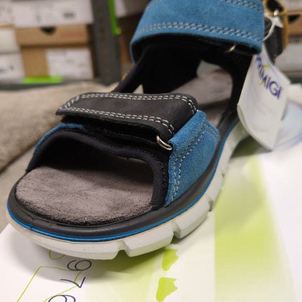 Primigi Nappa Boys' Leather Sandals - Black/Blue