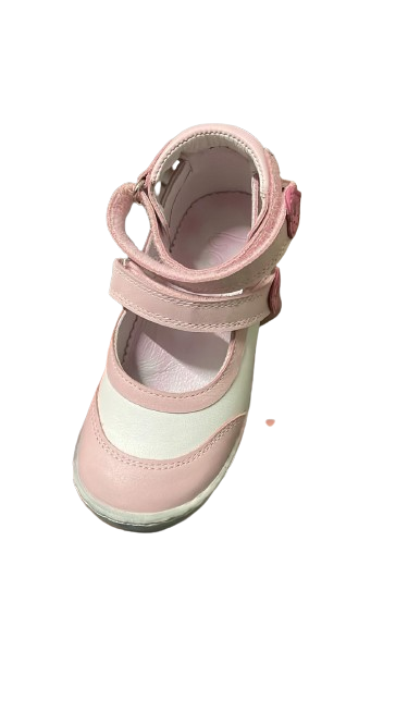 Bo-Bell Lucido Waxed Leather Shoes - Light Pink, White, and Magenta