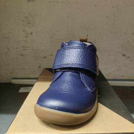 Start-Rite Boys’ Totter Shoes - French Navy Leather Blue/Brown