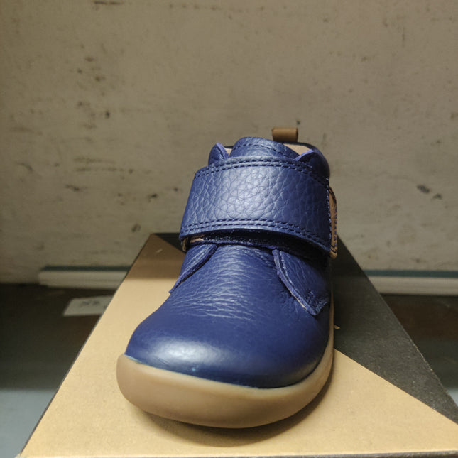 Start-Rite Boys’ Totter Shoes - French Navy Leather Blue/Brown