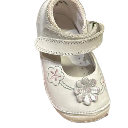 Hush Puppies Kids Berre Leather Shoes – White