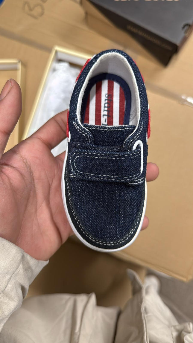 Start-Rite Ahoy Leather First Shoes – Denim