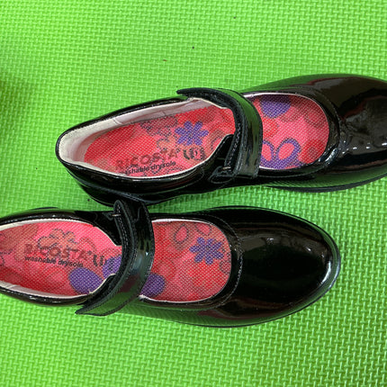 Ricosta girls patent leather school shoes