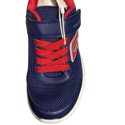 Geox Boys’ Leather Kids Shoes - Navy/Red