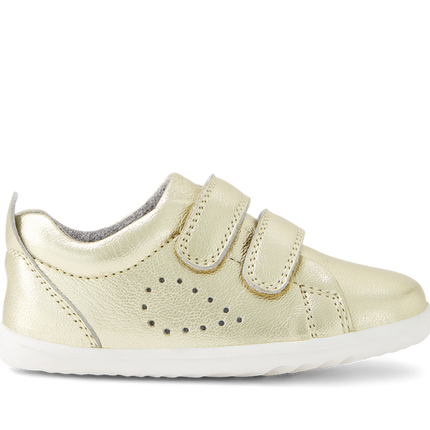 Bobux SU Grass Court Leather Shoes - Pale Gold