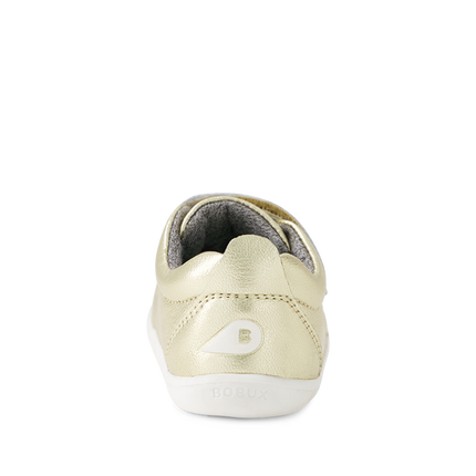 Bobux SU Grass Court Leather Shoes - Pale Gold