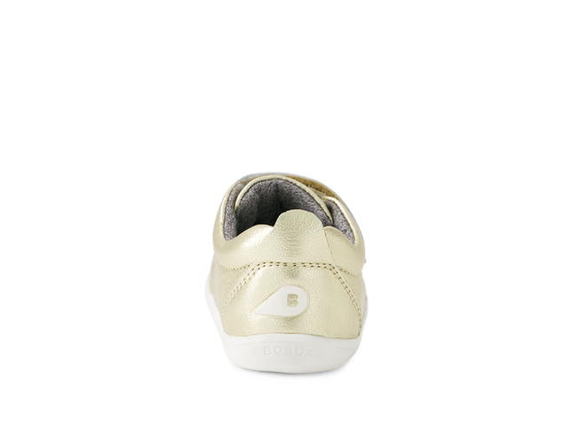Bobux SU Grass Court Leather Shoes - Pale Gold