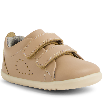 Bobux SU Grass Court Unisex Leather Shoes - Warm Taupe