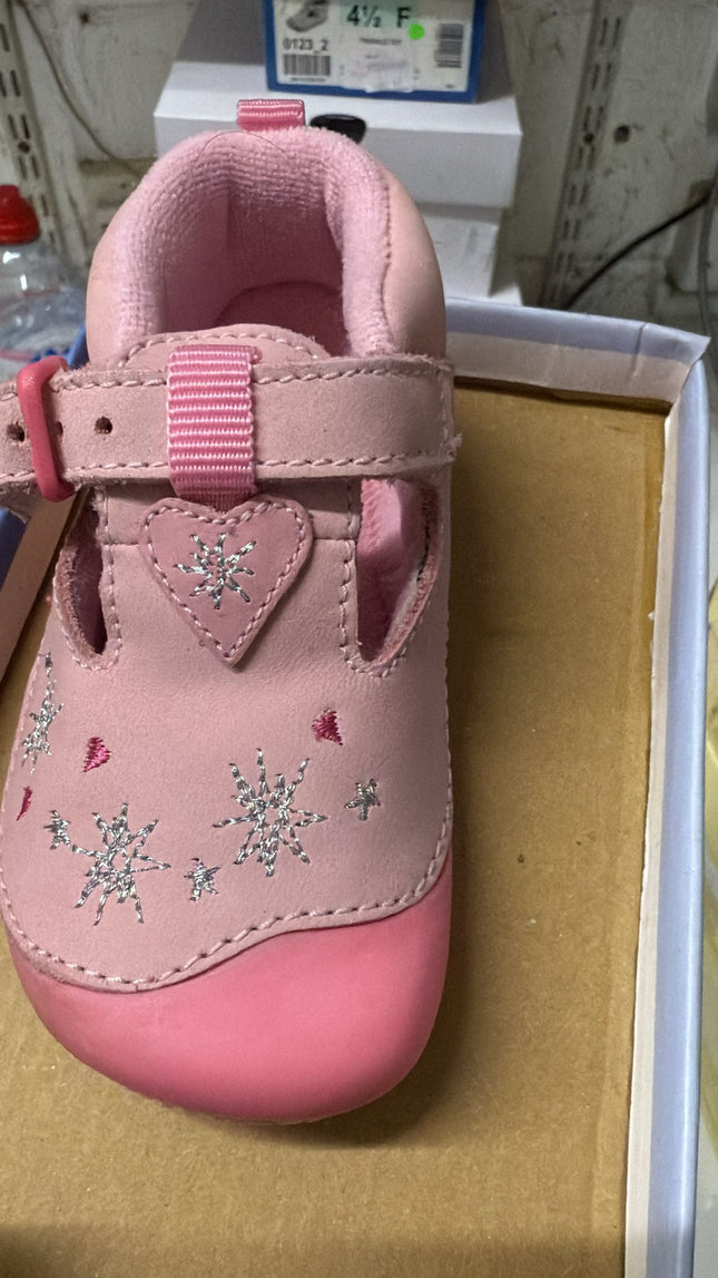 Start Rite Girl's Twinkle Tot Kids Leather Shoes - Pink