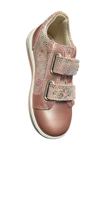 Ricosta Girls' Perlato Chip Leather Kids Shoes - Mid Rose