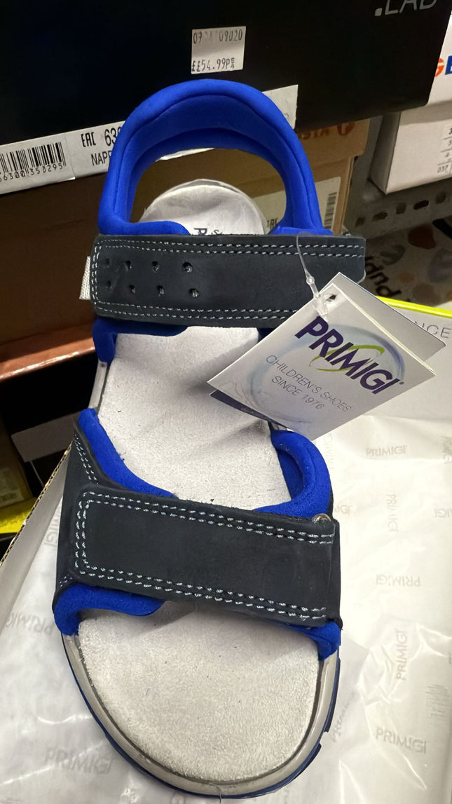 Primigi Nabuk Girls Leather Sandals - Blue
