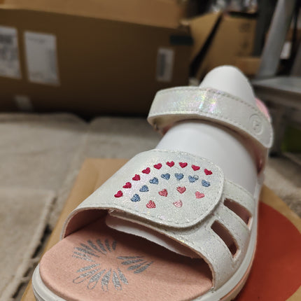 Ricosta Girls' Sarah Leather Sandals – White