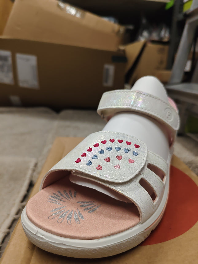 Ricosta Girls' Sarah Leather Sandals – White