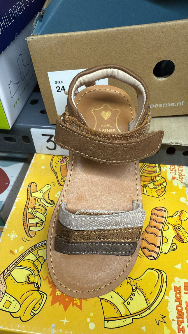 Shoesme Velcro Kids Sandals - Brown