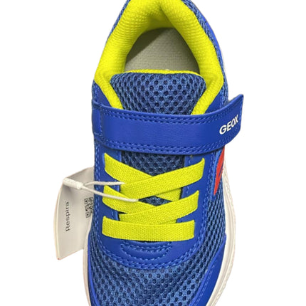 Geox Sprintye Boys' Breathable Trainers – Royal Blue/Red