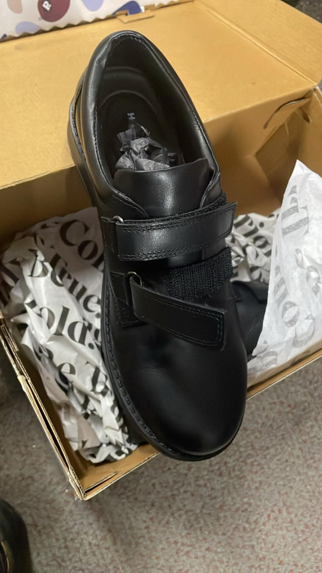 Hush Puppies Boys' Barry Senior School Shoes – Black